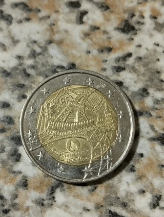 Moneta 2 Euro Francia Parigi 2024