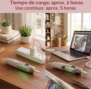 Bolígrafo Eléctrico Pintura Diamante Recargable
