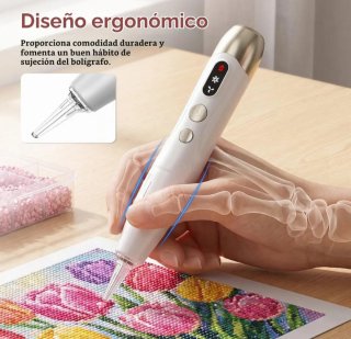 Bolígrafo Eléctrico Pintura Diamante Recargable