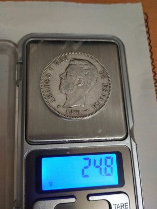 Moneda 1 duro Amadeo I 1871