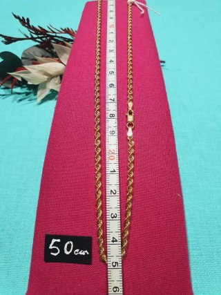 Cordón 60cm. Oro 18kl Grueso 2.70mm.