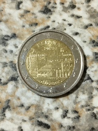 Moneta da 2 Euro Spagna 2023 Cáceres