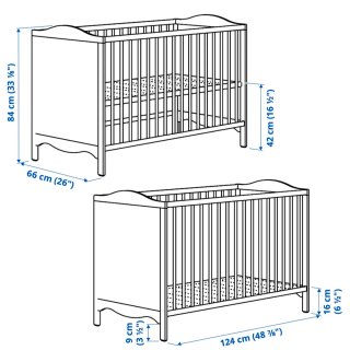 Cuna IKEA Smagora Blanca en ZARAGOZA