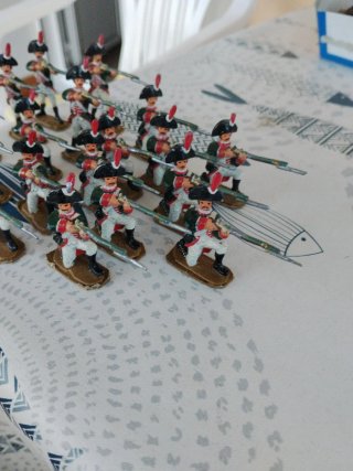 Set de 12 Soldados de Plomo Antiguos