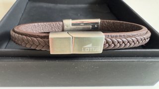 Pulsera Lotus Cuero Trenzado Hombre