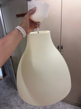 Lámpara colgante Ikea beige plástico