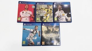 PS4 Juegos FIFA 20, 17, 18, 19 y Hogwarts Legacy