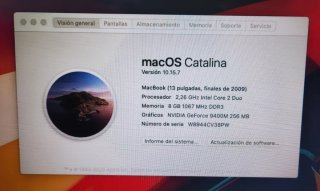 Apple MacBook 13 pulgadas 8GB RAM 128GB SSD