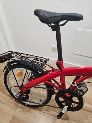 Bicicleta Plegable Roja Kinder Bueno