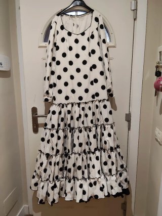 Vestido Flamenco Lunares Manga Larga
