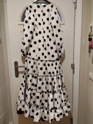 Vestido Flamenco Lunares Manga Larga