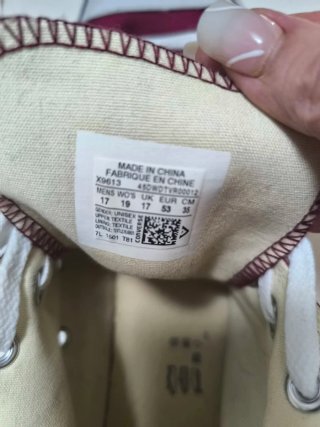 Zapatillas Converse Altas Granate talla 53