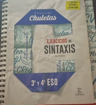 Ejercicios de sintaxis, 3º y 4º ESO