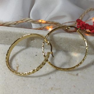 Pendientes de Aro Labrados 3.5cm