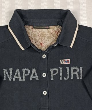 Camiseta Polo Napapijri Negra Talla XS
