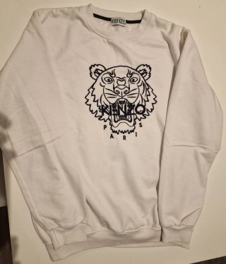 Sudadera similar a Kenzo Tiger Blanca Talla M