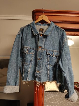 Chaqueta vaquera ancha
