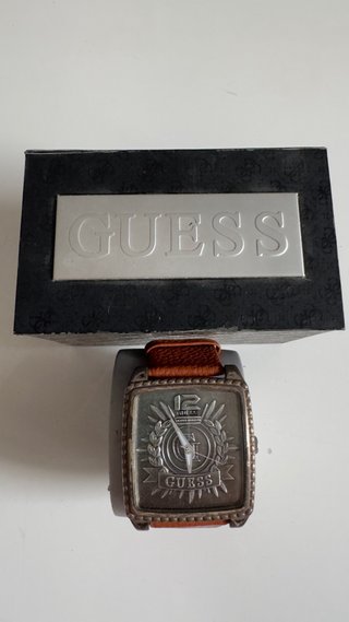 Reloj Guess Hombre Vintage Marrón/Plata