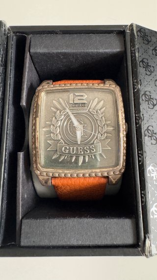 Reloj Guess Hombre Vintage Marrón/Plata