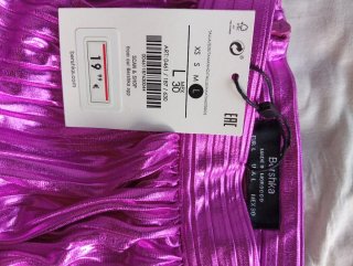 Falda rosa brillante Bershka
