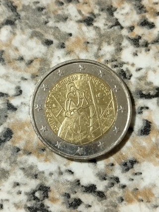 Moneta 2 Euro Coupe du Monde Rugby Francia 2023