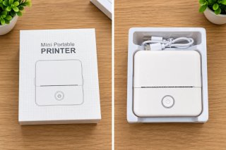 Mini Impresora Portátil Blanca