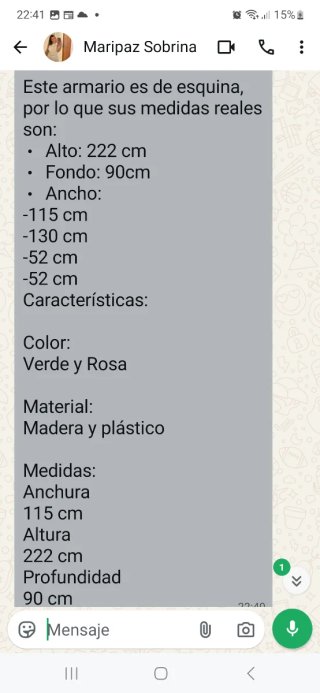 Armario modular infantil blanco y fucsia