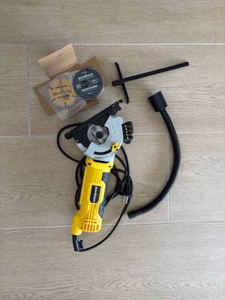 Mini sierra circular Enventor 85mm con guia laser