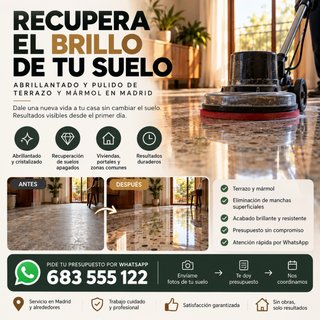 Abrillantar y Pulir suelos