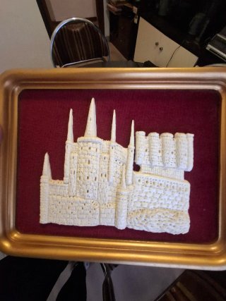 Cuadro Decorativo Relieve Iglesia