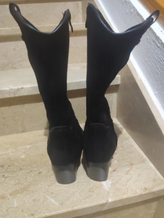Botas Altas Negras terciopelo