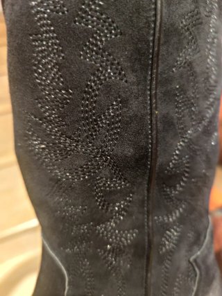 Botas Altas Negras terciopelo