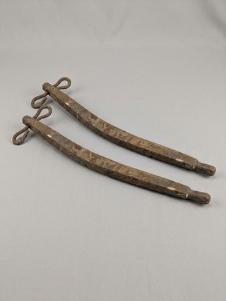 2 Bastones de Carruaje Antiguos