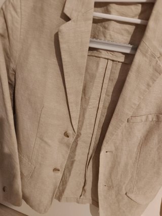 Chaqueta de Lino Zara Beige