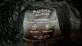 Abrigo térmico negro Stradivarius Talla L