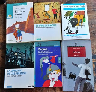 Lote de 6 libros juveniles