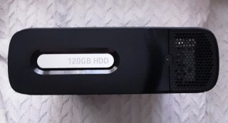 Xbox 360 Negra con Mando y Cables 120GB HDD,
