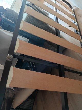 Somier lamas madera con patas plegables