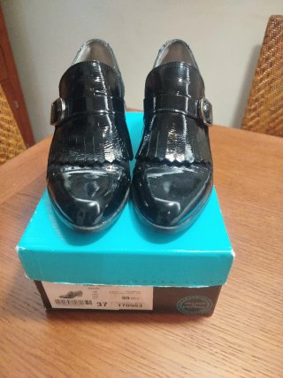 Zapatos de Piel Stephen Allen Negros Talla 37