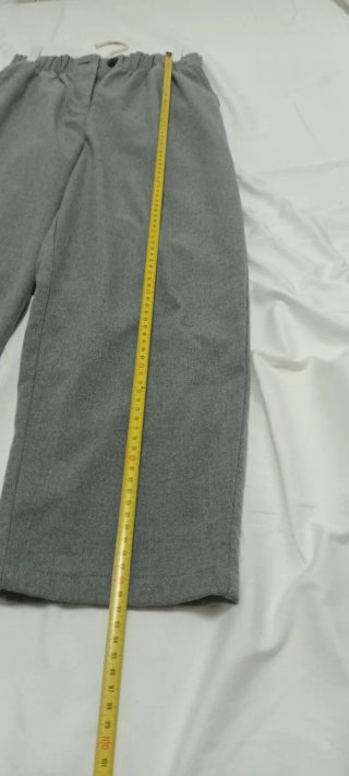 Pantalón Barrel Zara Gris
