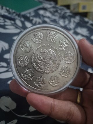 Moneda de 5 Onzas de Plata Año 2000