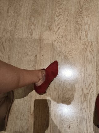Botines de Tacón Rojo Burdeos.
