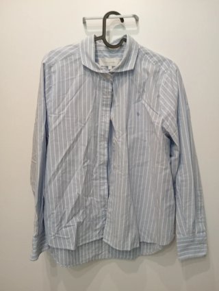 Camisa Scalpers Rayas Azul y Blanca