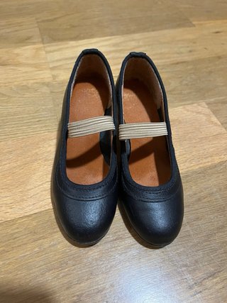 Zapatos Flamenco Tacón Negro talla 26.