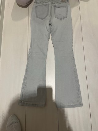 Lote 2 pantalones campana grises