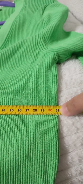 Chaqueta de punto verde Zara