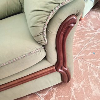 2 Sillones de Salón Verde Oliva