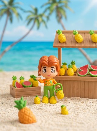 Lote 4 Pinypon Frutas Serie 15 Nuevas