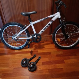 Bicicleta niño Rockrider ST100 Blanca