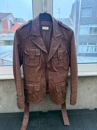 Chaqueta de Cuero Marrón